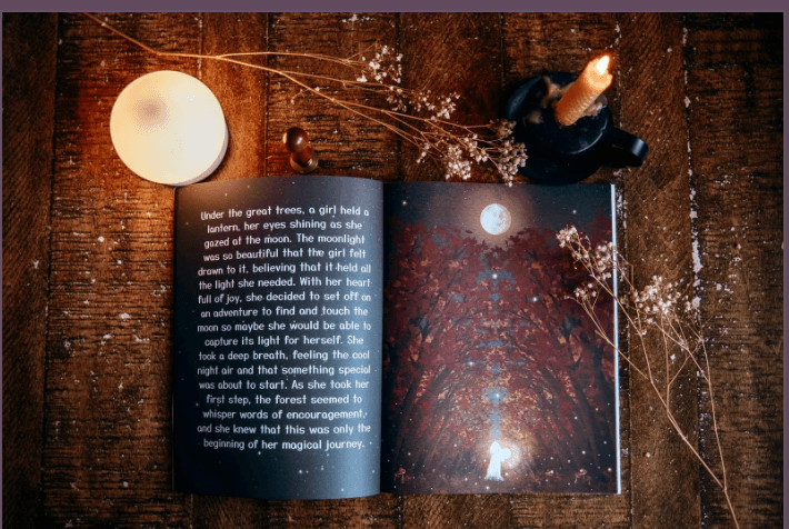 The Girl and the Moon (Children's Book) 3